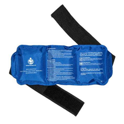 Hot And Cold Reusable And Flexible Gel Ice Pack With Strap For Pain