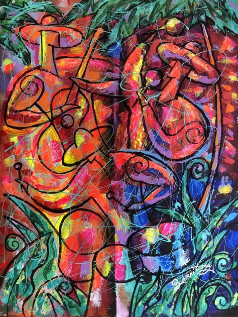 Latin Music Colours Painting By Leon Zernitsky Saatchi Art