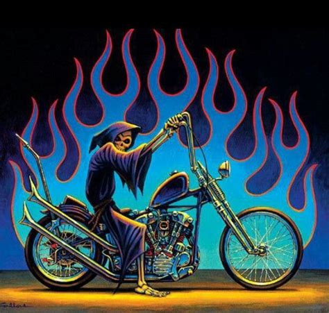 Reaper David Mann Art Harley Davidson Artwork Dont Fear The Reaper