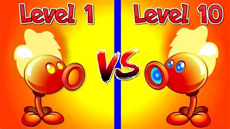 With all your passion for playing plants vs. Plants vs Zombies 2 Compare Fire Peashooter Level 10 vs ...