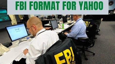 Why, you want to application fbi for?: FBI Format for Yahoo 2020 Sample Read and Download