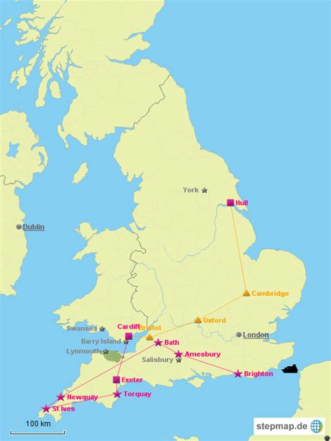 By admin | january 21, 2018. Roadtrip England - Karte 2 von Stephie1305 - Landkarte für ...