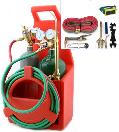 Professional Tote Oxygen Acetylene Oxy Welding Cutting Torch Kit With