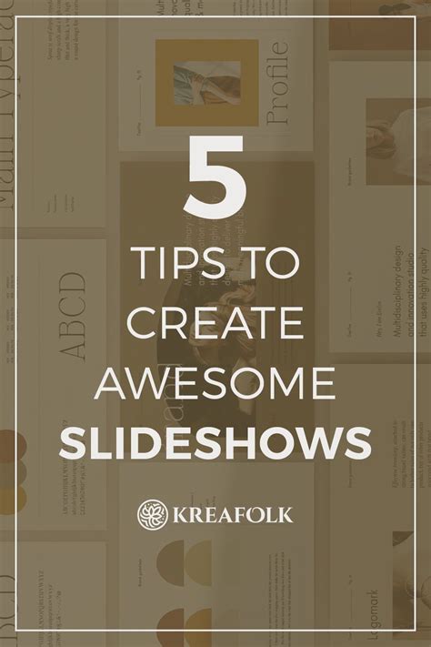 5 Tips To Create Awesome Slideshows Slideshow Design Effective
