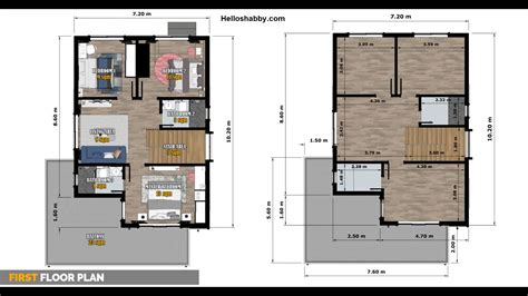 Simple House Design 2 Storey With 3 Bedroom 7 X 10 M Helloshabby