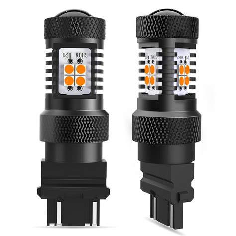 AUXITO 3156 3157 3056 Amber LED Turn Signal Light Super Bright 2400LM CANbus X2 EBay