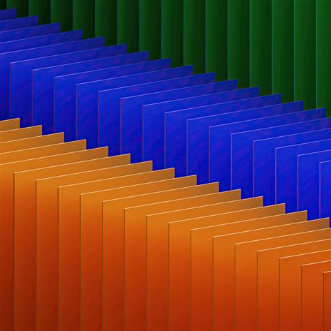 2048x2048 Orange Blue Green 3d Abstract Ipad Air Hd 4k Wallpapers