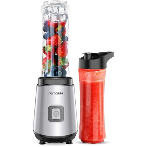 Homgeek Mini Blender Smoothie Maker 20 Ounce Personal Blender With