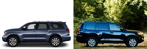 2018 Toyota Sequoia Vs Toyota Land Cruiser Whats The Difference