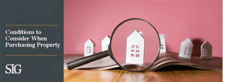 Purchasing Property? Conditions to Consider | Real Estate ...