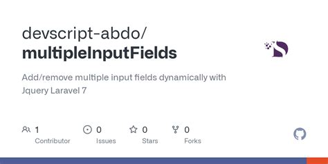 Github Devscript Abdo Multipleinputfields Add Remove Multiple Input