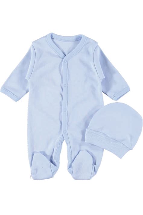 Seçkin Baby Yeni Doğan Şapkalı Eldivenli Düz Erkek Bebek Tulum Fiyatı