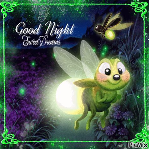 Good Night Fireflies Good Night Images Cute Cute Good Night Good