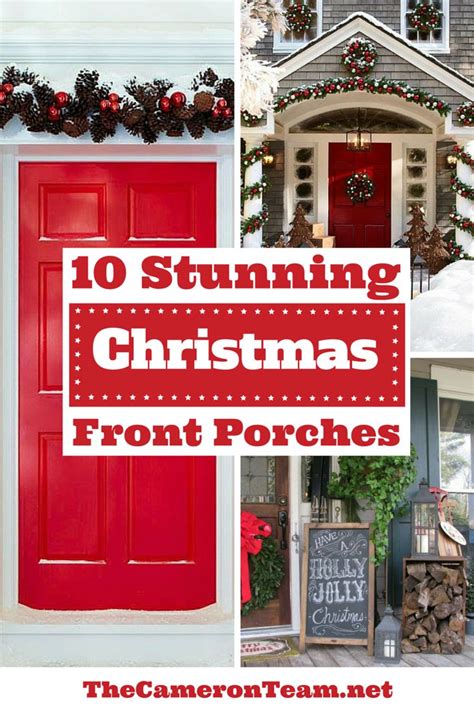 10 Stunning Christmas Front Porches Christmas Front