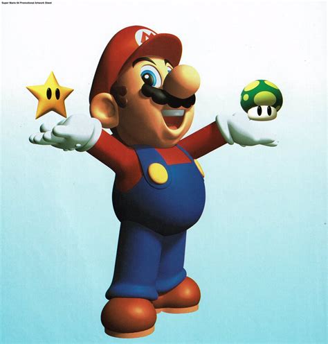 Videogameartandtidbits On Twitter Super Mario 64 Promotional Artwork