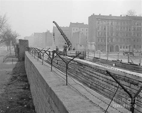 East Berlin Barrier Wall Being Erected Photograph By Bettmann Pixels