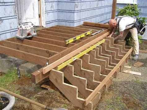 Building Deck Stairs Is A Step By Step Process Of How To Build Deck