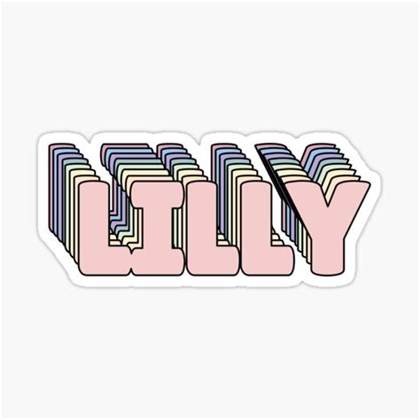 Lilly Name Art