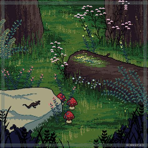In The Woods Pixel Version By Forheksed On Deviantart