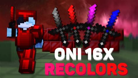 Oni 16x 189 Pvp Texture Pack Release 4 Recolors Youtube