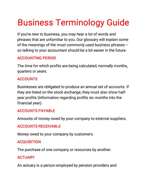 Solution Business Terminology Guide Studypool