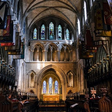 Christ Church Cathedral And St Patricks Cathedral In Dublin Ireland