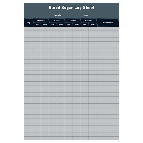 10 Best Printable Diabetic Blood Sugar Chart