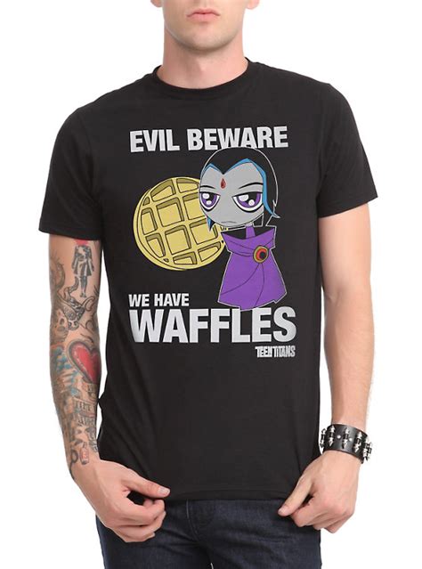 Dc Comics Teen Titans Raven Waffles T Shirt