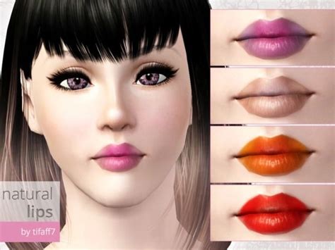 Natural Lips By Tifaff7 Sims 3 Downloads Cc Caboodle Natural Lips