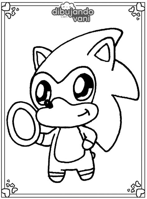 Sonic Chibi Para Imprimir Dibujando Con Vani