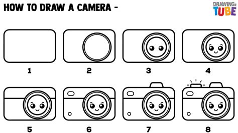 How To Draw A Camera Drawing For Kids Easy Drawings For Kids Step