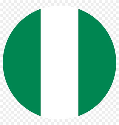 Nigeria Flag Round Medium Nigeria Flag Circle Png Transparent Png