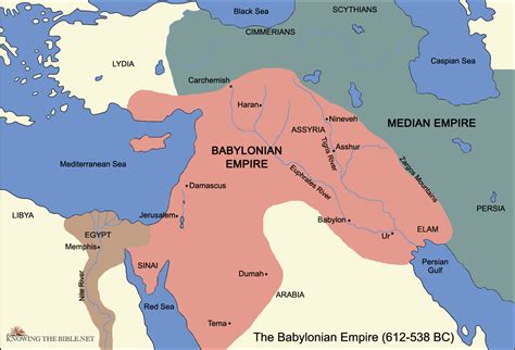 Neo Babylonian Empire 612 538bce Bible Mapping Map Historical