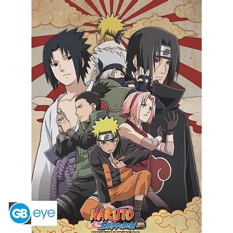 Naruto Shippuden Poster Shippuden Group 2 52x38 Abysse Corp