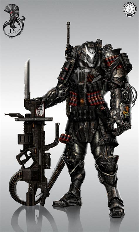 Power Armor Sci Fi Concept Art Characters Armor Concept