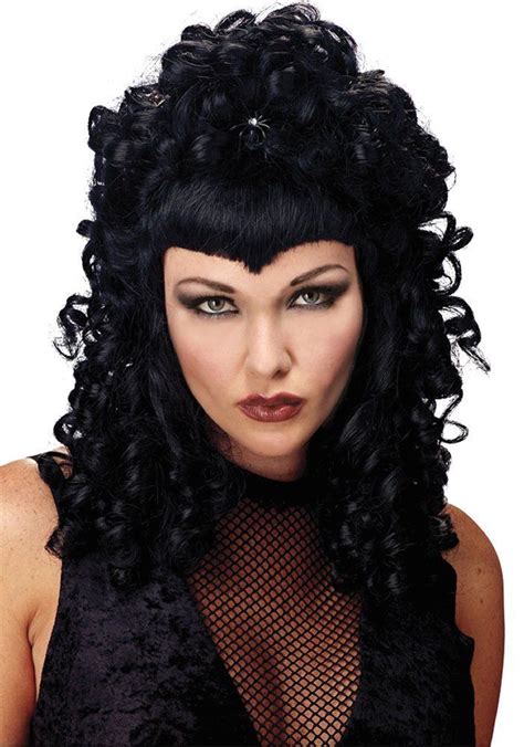 Costumes Black Widow Spider Queen Costume Wig Black Fw Gown