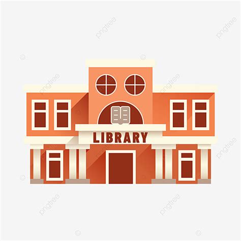 Cartoon Library Clipart Png Images Cartoon Orange Library Clipart