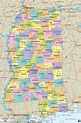 Political Map of Mississippi - Ezilon Maps