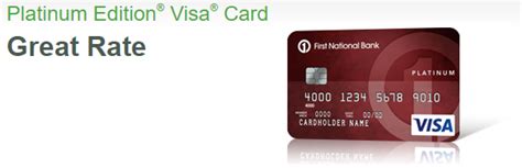 Corporation is a diversified financial services corporation based in pittsburgh, pennsylvania, and the holding company for its larges. First National Bank Platinum Edition Visa Card $25 Bonus + No Annual Fee