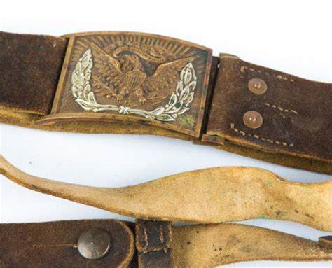 Sold Price Civil War Us Sword Belt M1851 Buckle May 6 0116 100 Pm Edt