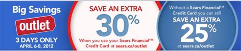 Searsca Outlet Sale Take An Extra 25 30 Off 3 Days Only Canadian