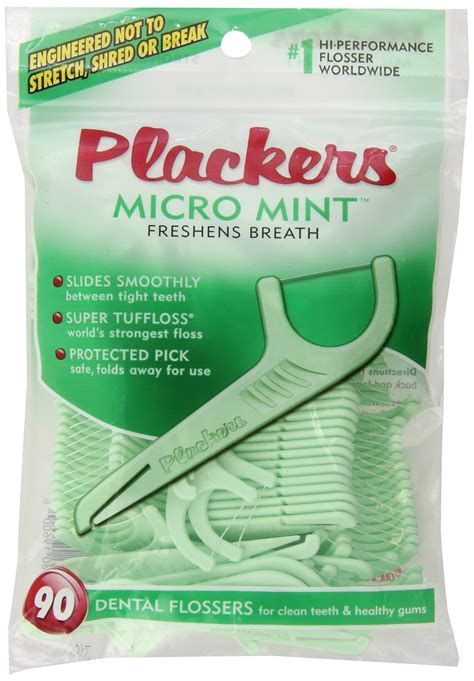 Plackers Micro Mint Dental Flossers Micro Mint Flossers Plackers Flo