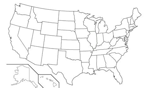 Label The States Worksheet Large Printable Blank Us Map Outline Large