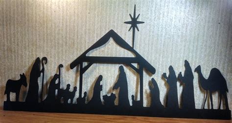 Extra Large Nativity Scene Silhouette Moms Papercuts