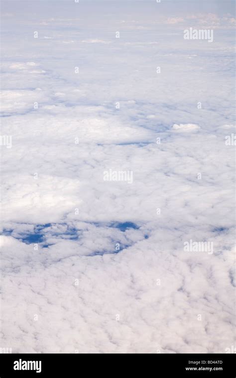 Aerial View Of Cloud Formation Taken From High Altitude Stock Photo Alamy