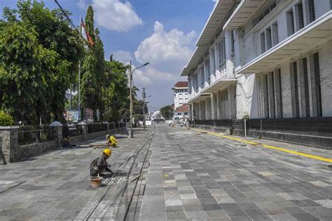 FOTO Progres Revitalisasi Pedestrian Di Kota Tua Capai 80 Persen