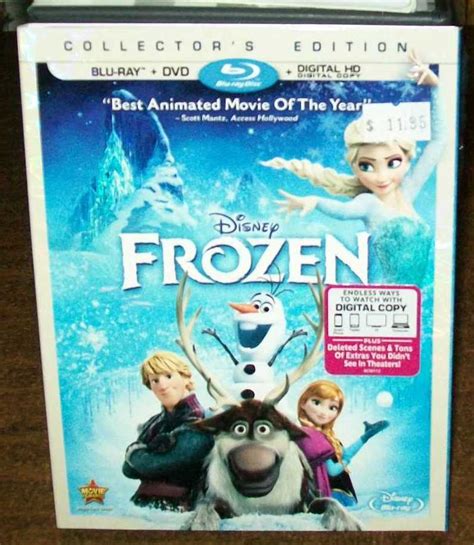 Disney Frozen Collectors Edition Blu Ray Dvd Used Nice