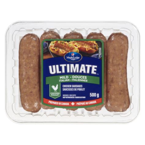 Maple Lodge Farms Ultimate Mild Dinner Chicken Sausage Previously Frozen