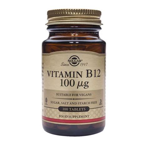 Solgar Vitamin B12 100 µg 100 Tablets Online