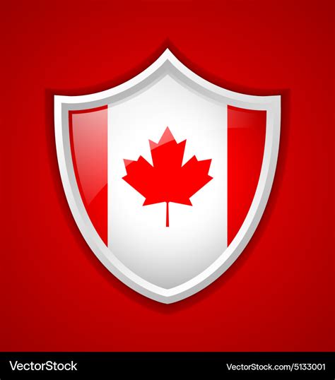 Canadian Shield Icon Royalty Free Vector Image